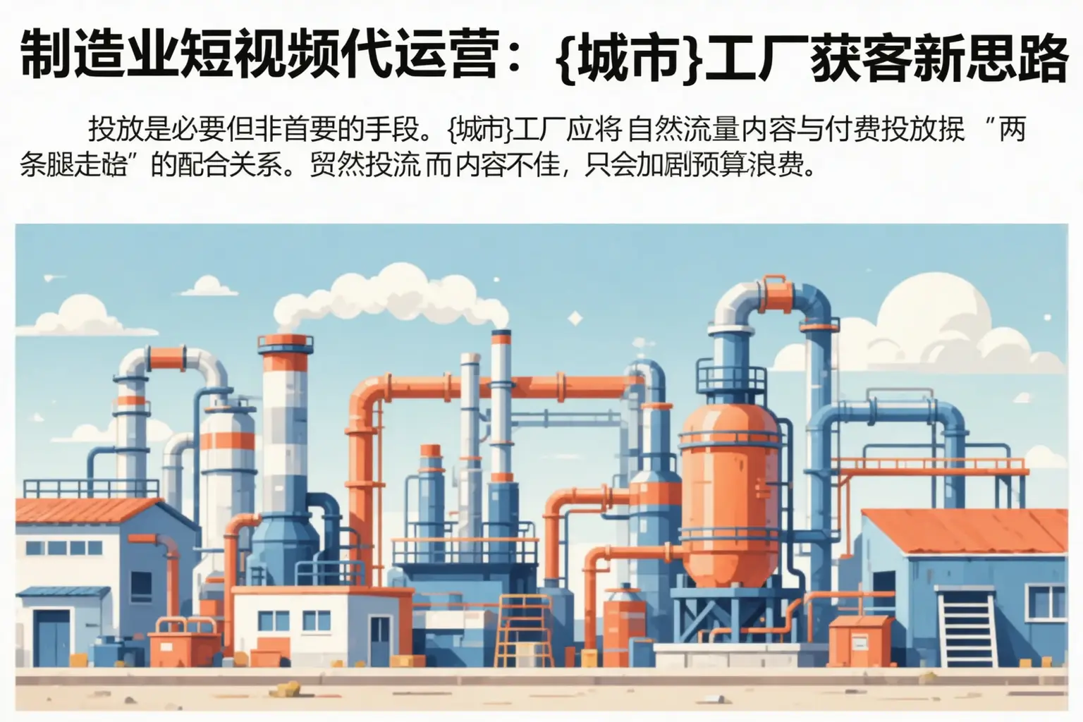 制造业短视频代运营:依安工厂获客新思路